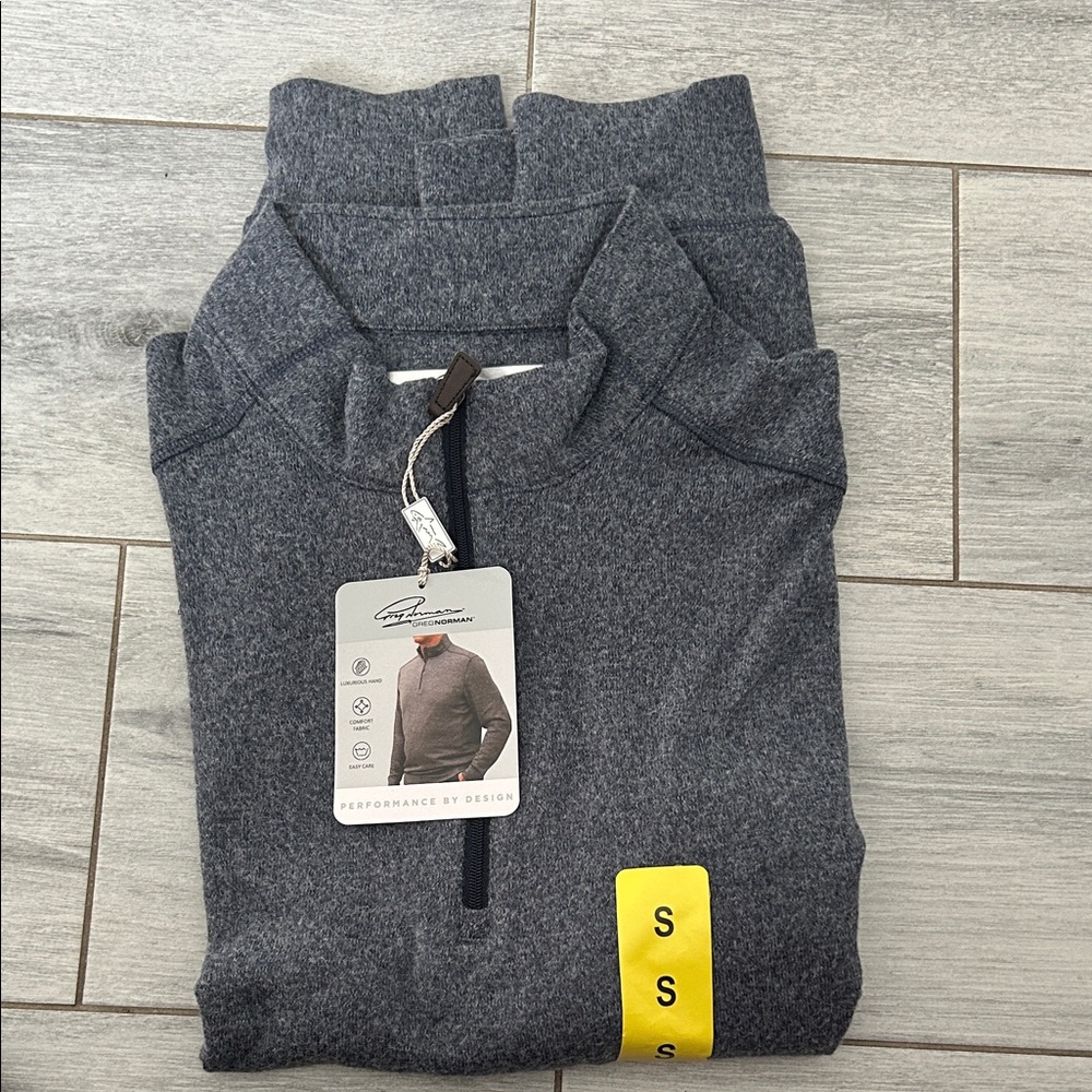 Greg Norman Collection Charcoal Quarter-Zip Pullover